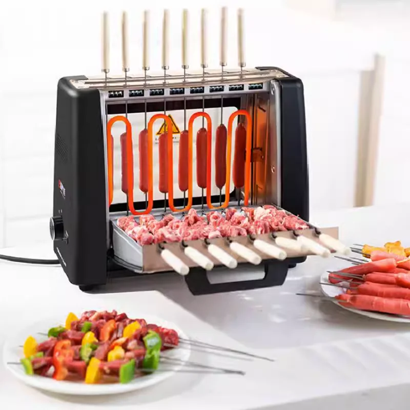 Automatic Rotary Kebab Machine Household Indoor Electric Oven Smokeless Barbecue Rack Smokeless Indoor Grill Grill Electric