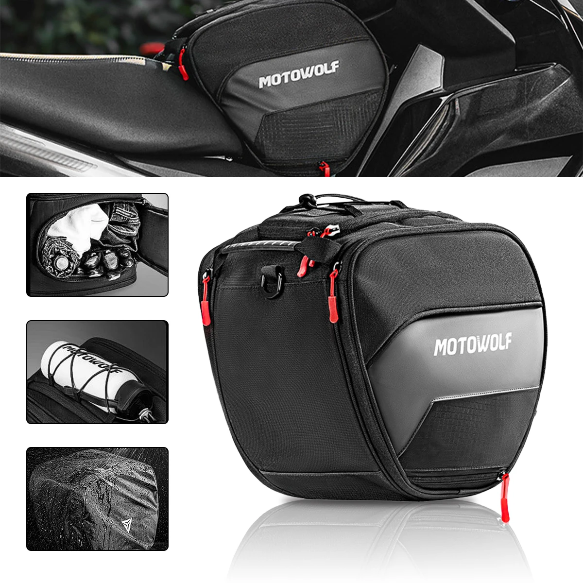 Motorcycle Scooter Tunnel Tank Bag For KYMCO AK550 CT250 XCITING 250 300 Downtown 200i 300i 350i 300 350 Motorcycle Seat Bag