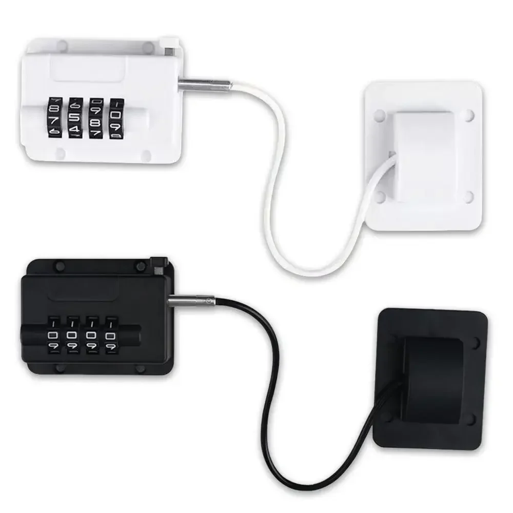 Anti-pinch Hand Baby Safety Lock Adjustable No Drilling Refrigerator Door Coded Lock Child Protection Cabinet Lock for Home
