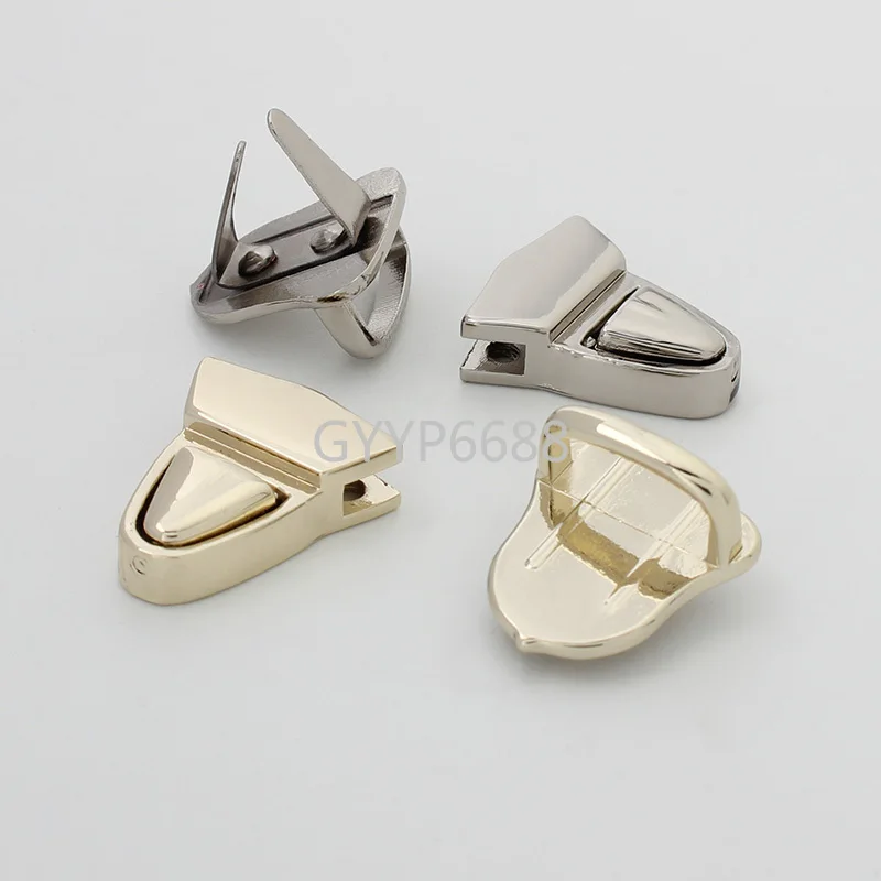 1-5-20 sets 2 colors 23x19mm Small size metal push lock hot sale gentlemen briefcase clasp press locks for handbags