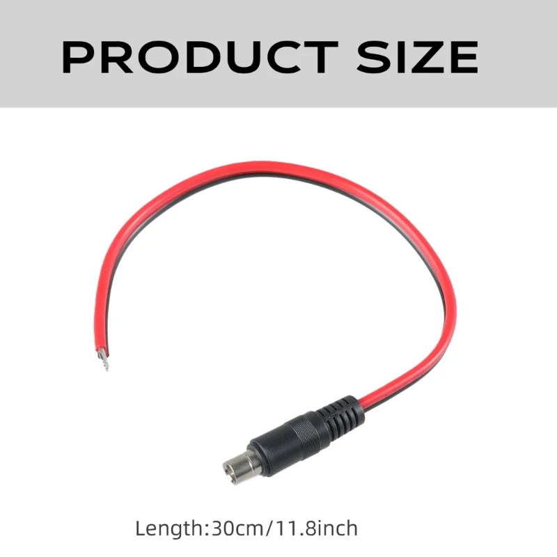 090F 8.0mmx2.0mm conector DC8020 para o fio do alimentação extremidade aberta para dispositivos energia