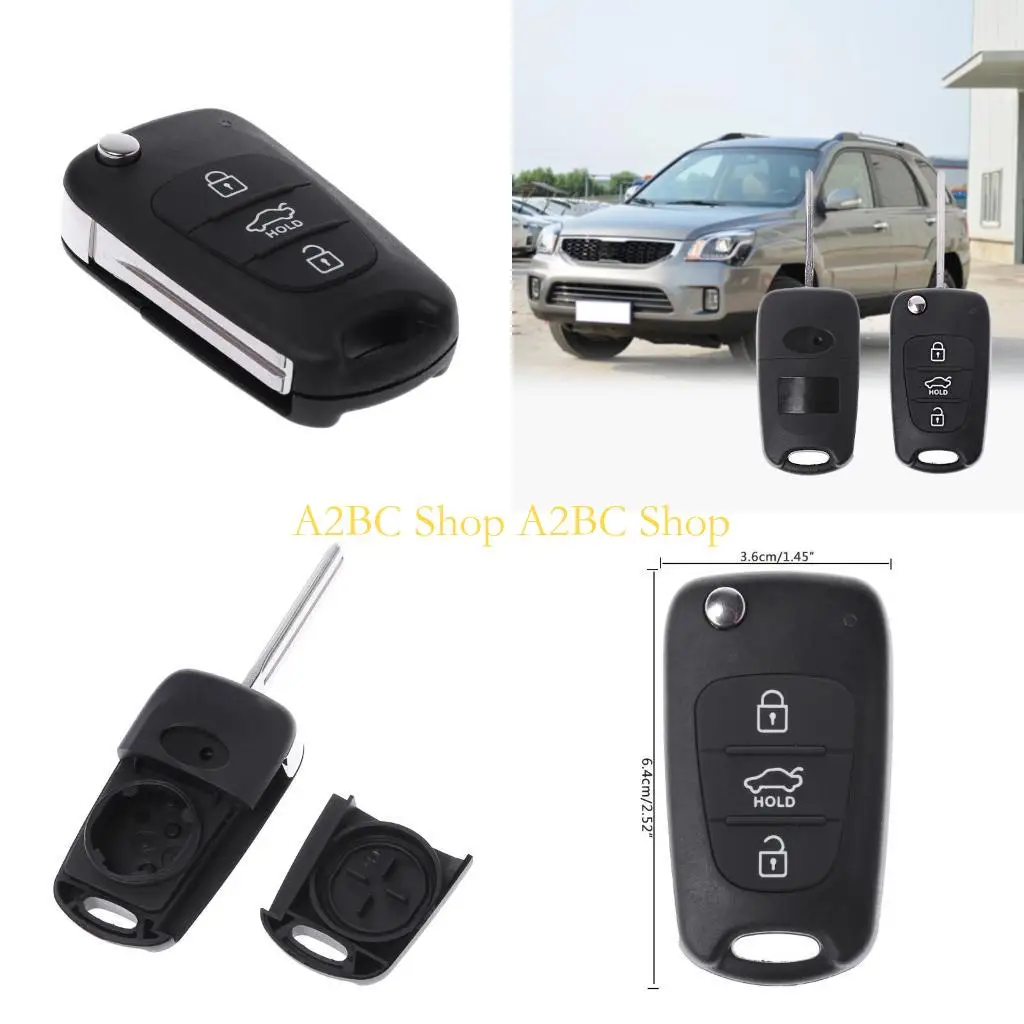 A2BC 3 Button Remote for Key for Case for Shell for KIA Rondo for S