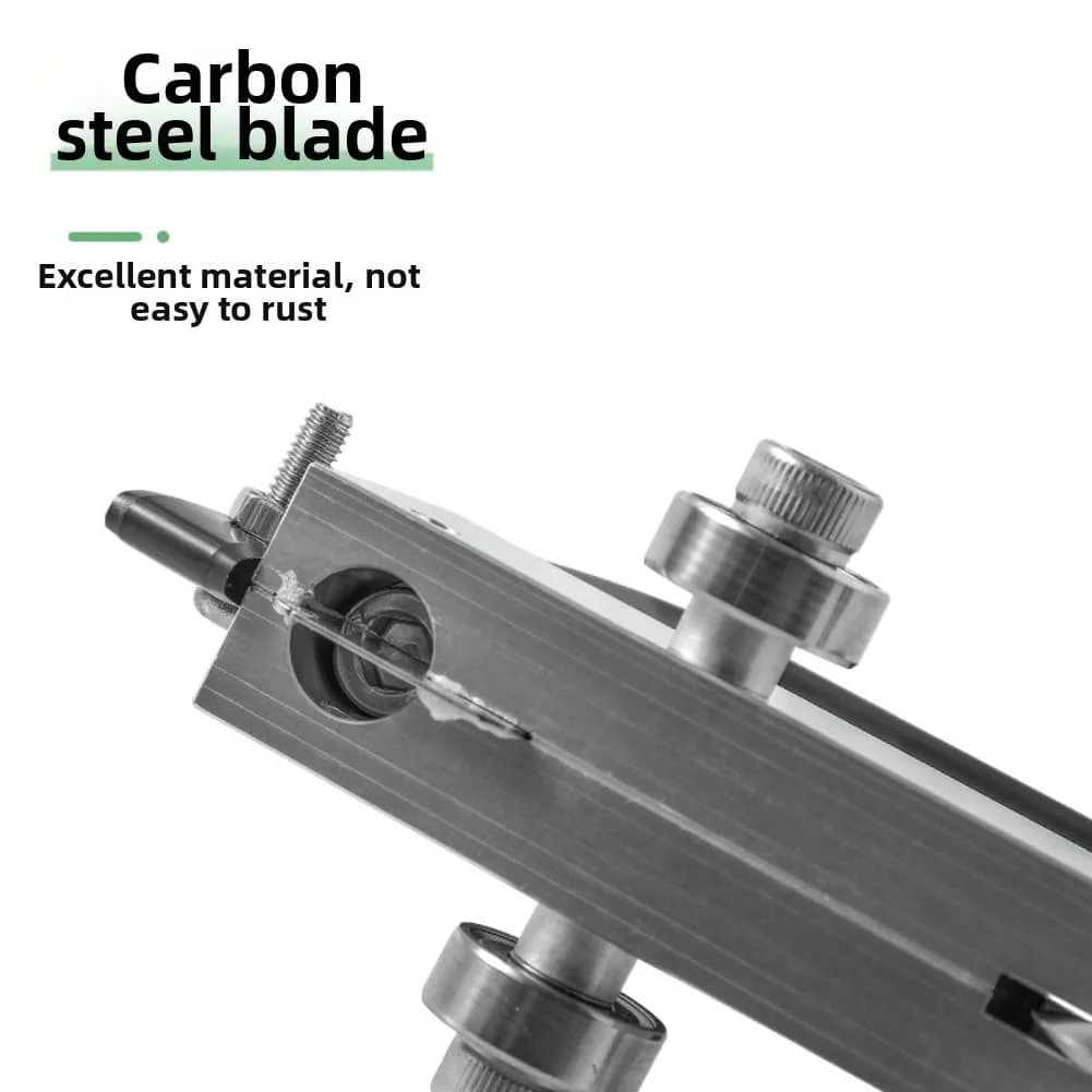 Bidirectional PVC Grooving Tool Guide Wheel with Adjustable Depth for Efficient Flooring Slotting and Seam Work
