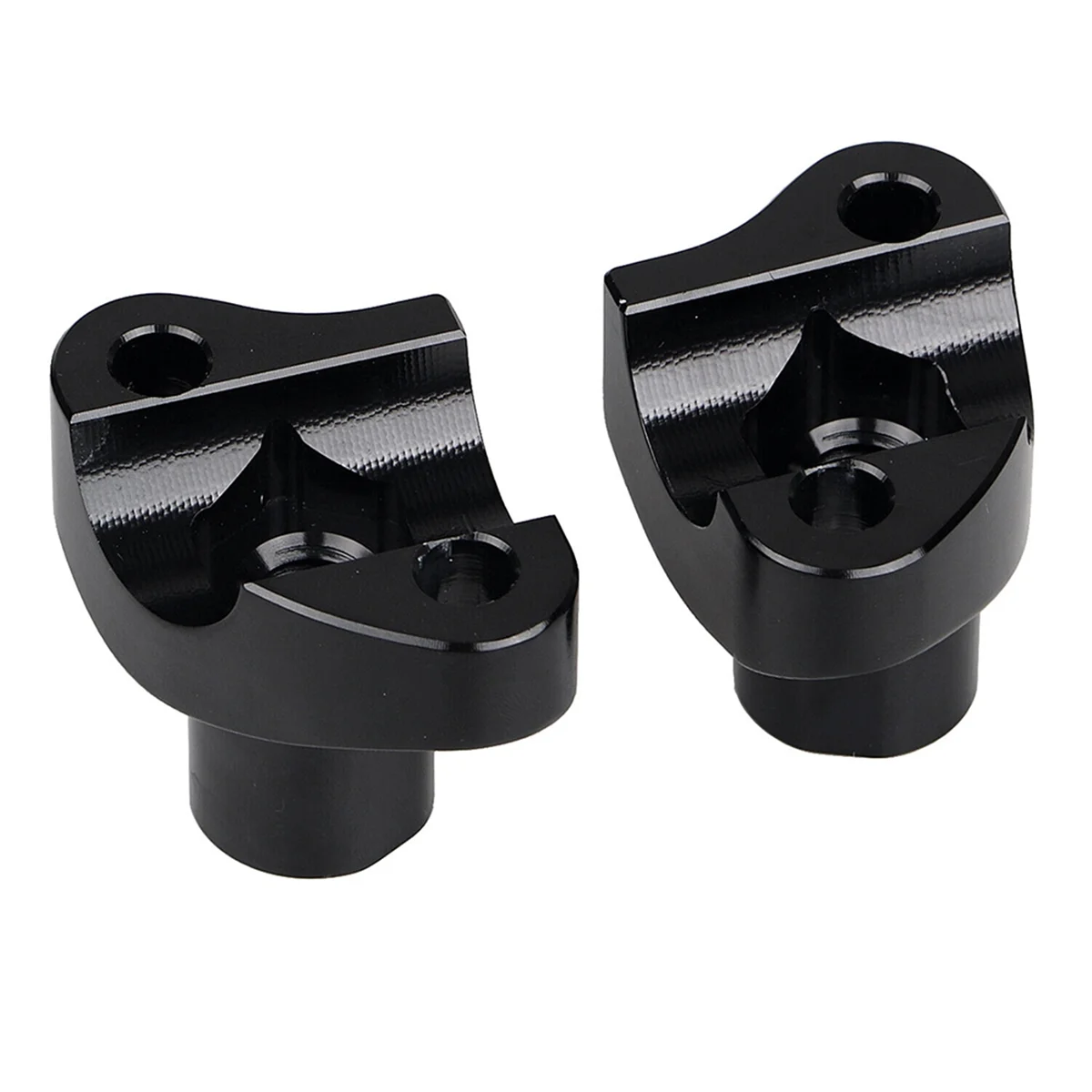 

Black 1In Handlebar 1 1/2In Risers for Harley Dyna Softail Sportster XL 883 1200