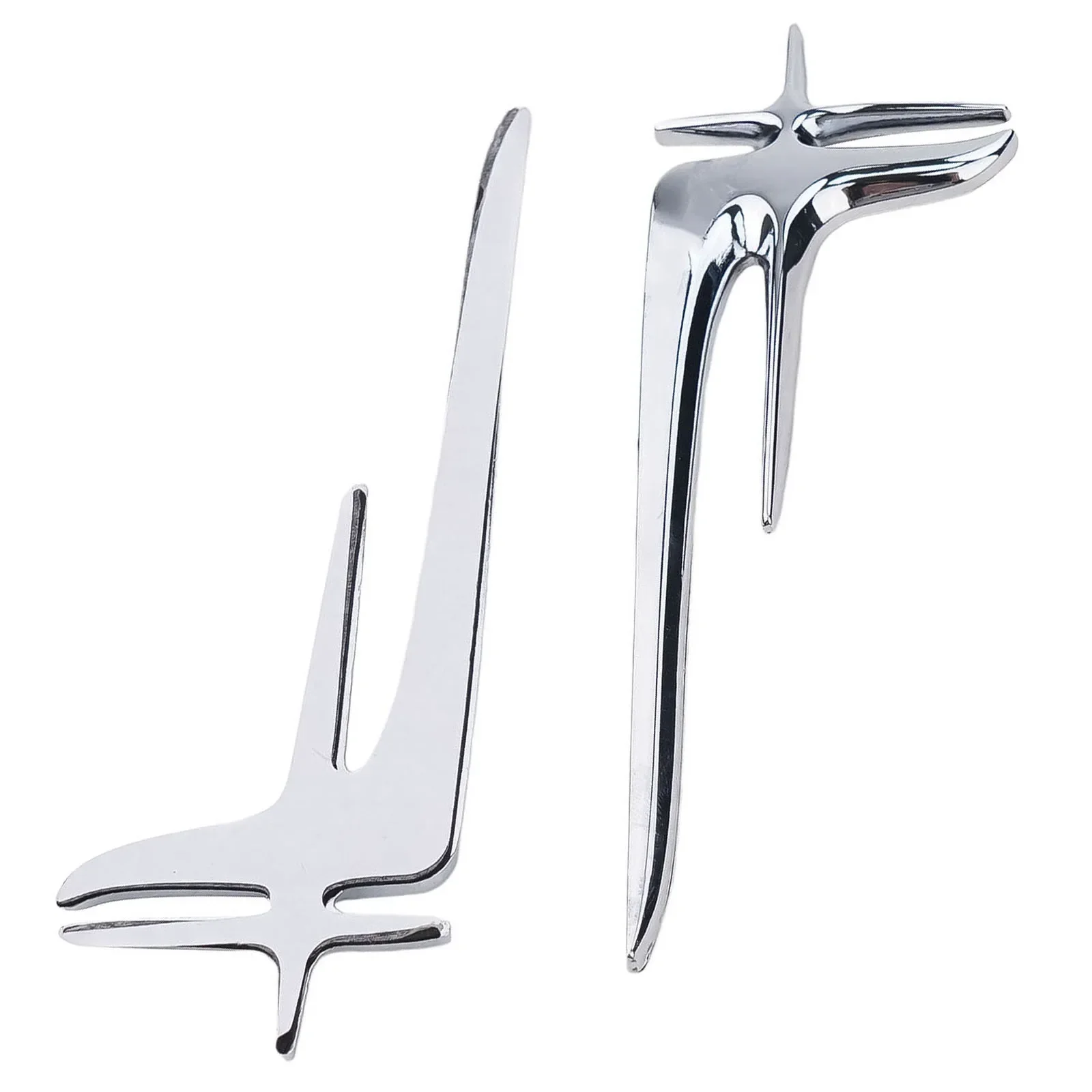 For Car Body Decoratio Emblem Badge Decal Sticker Silver 3D Car Sticker Car Side Sticker Fashion Stable Practical Chrome