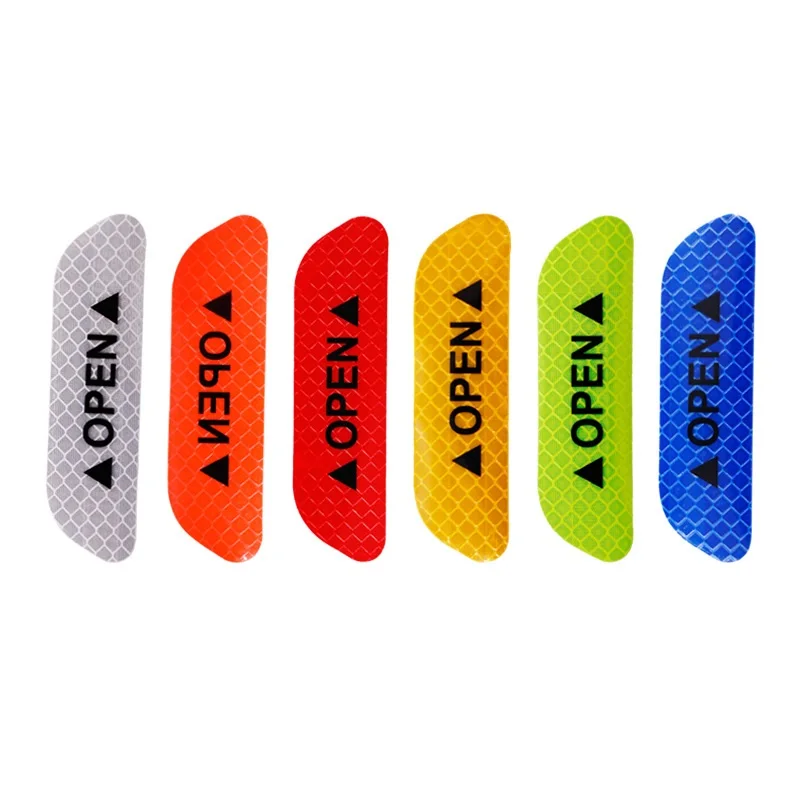

Car Door Reflective Decals, Warning Stickers, Collision Prevention Stickers, Car Door OPEN Reminder Reflective Stickers