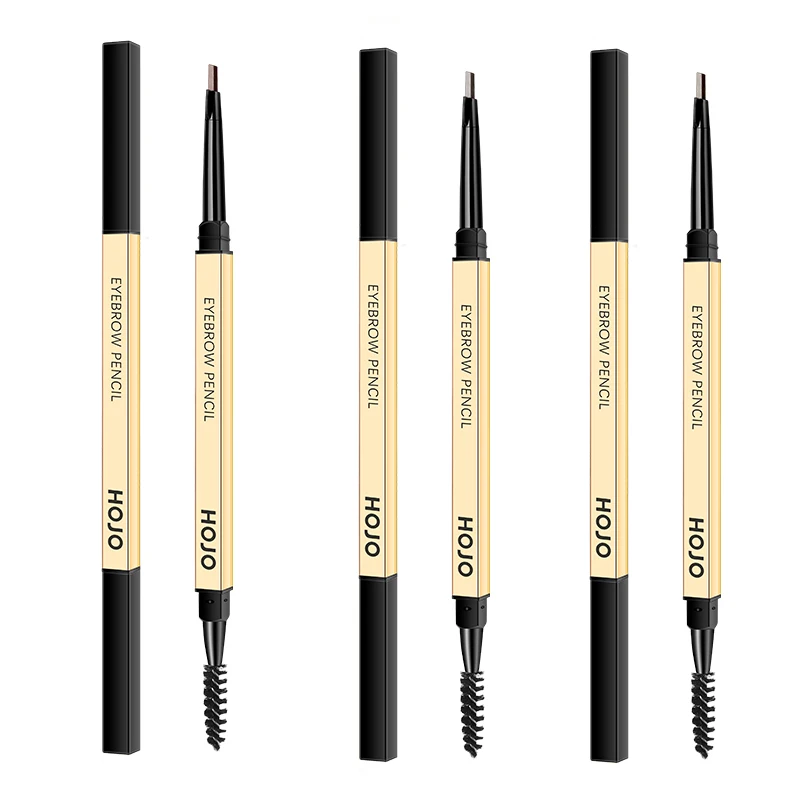 5/10/15SETS Small Gold Triangle Eyebrow Pencil Stick Waterproof Sweat-proof No Fading No Smudging Double-head Comb Cosmetic