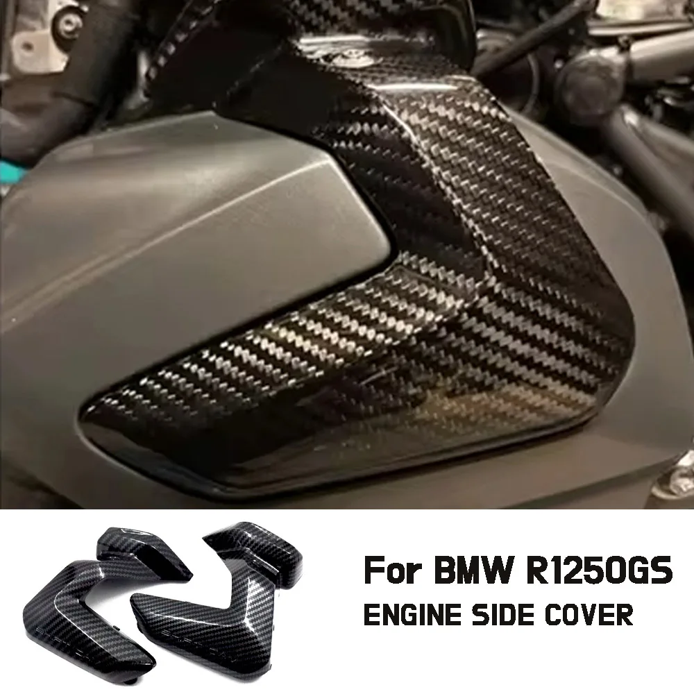 For BMW R1250RS R1250GS R1250 RS GS RT 2021 2022 2023 Motorcycle Carbon Fiber Cylinder Head Cover Engine Guard Protector Fairing