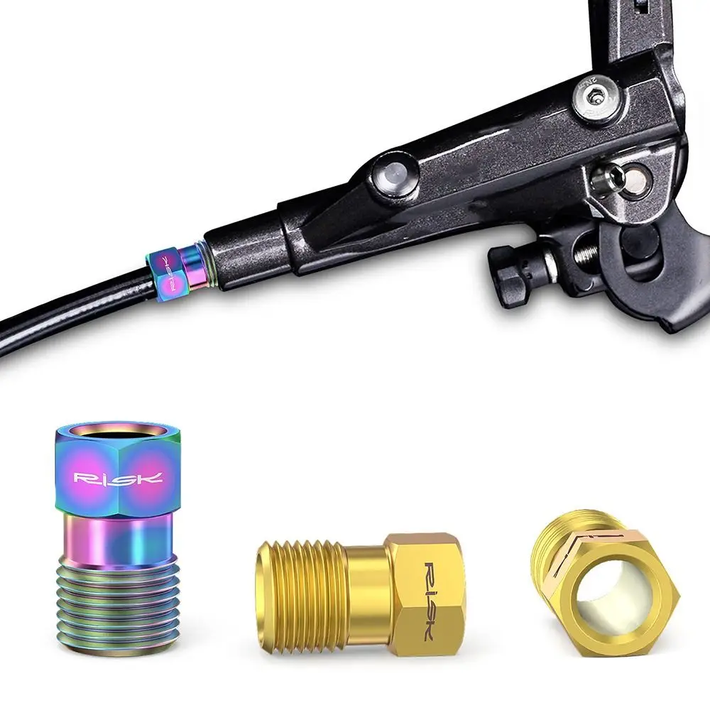 1 Set Titanium Alloy Bicycle Oil Disc Screws Multicolor Gold Bike Accessories Split Oil Tank Fixing Bolts M4/M6/M8