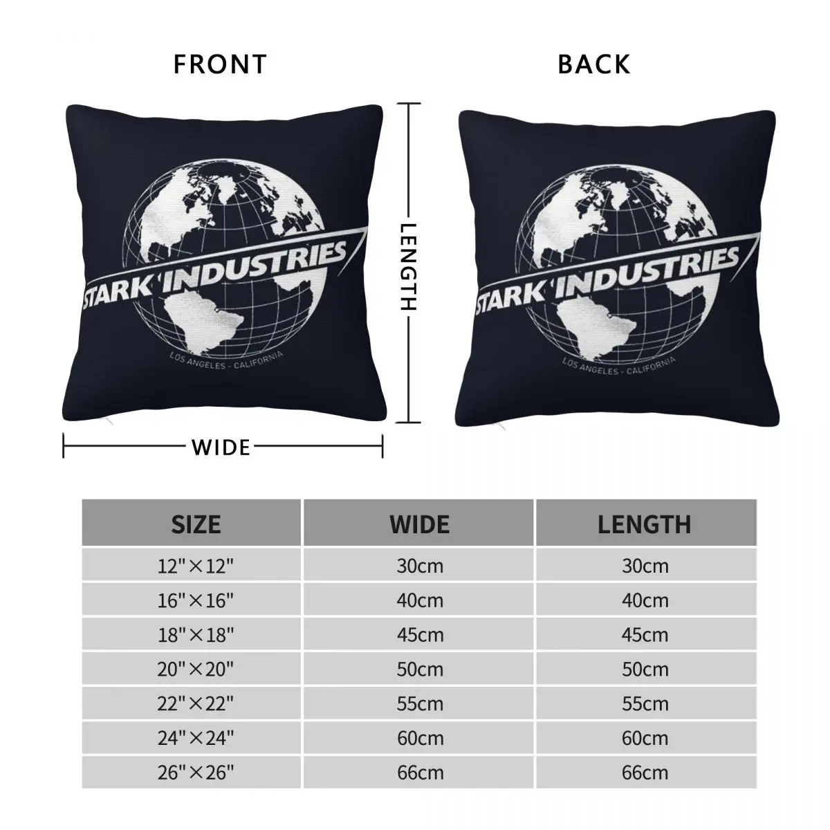 Stark Industries Pillowcase Polyester Linen Velvet Pattern Zip Decor Throw Pillow Case Sofa Seater Cushion Cover 45x45