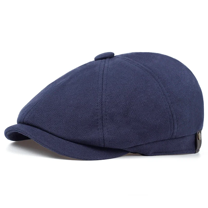 Retro Newsboy Caps für Herren, achteckige Hüte, britische Malerhüte, Herbst-Winter-Baskenmützen, Fischgrätmuster-Flatcaps, Hip-Hop-Baskenmützen, Gorras