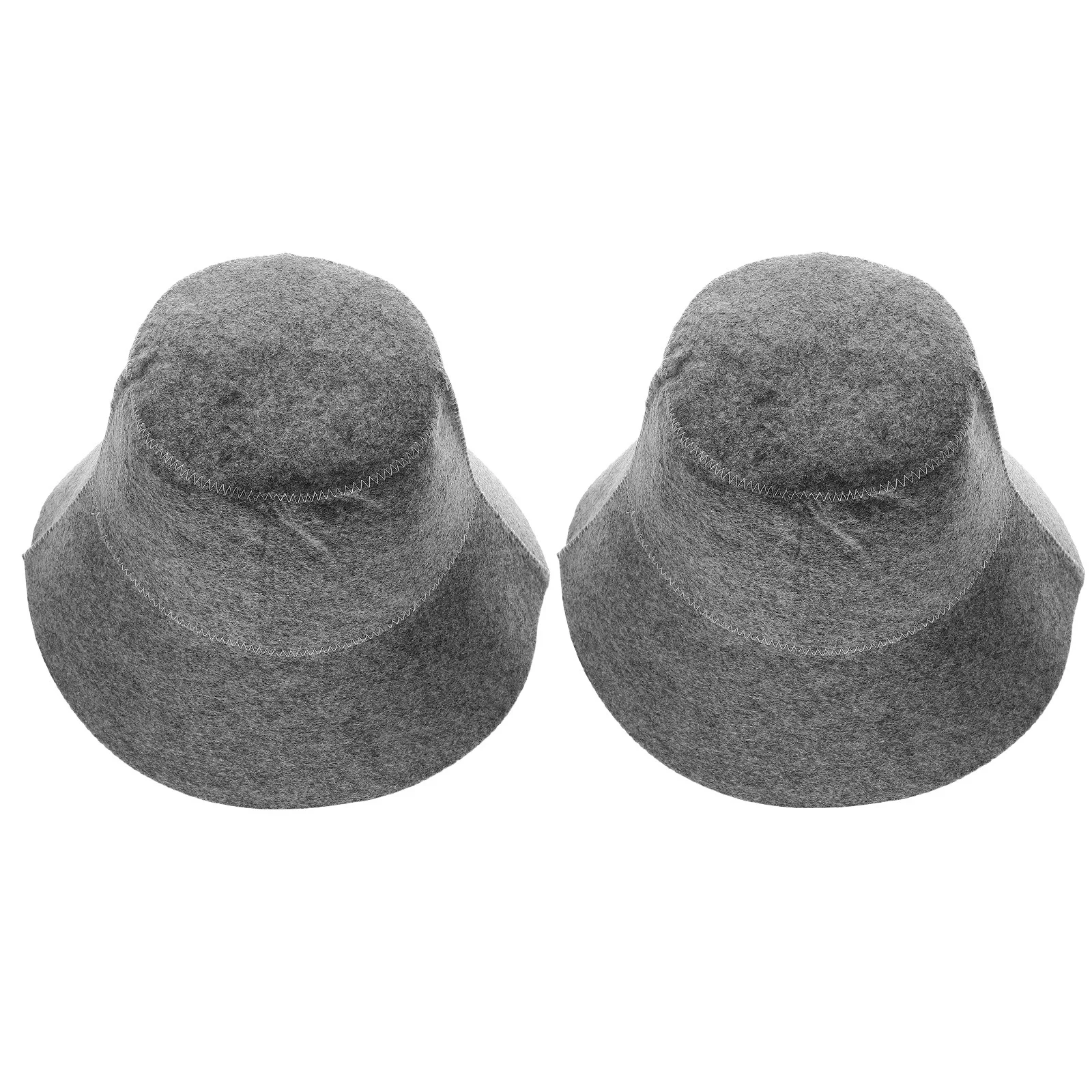 

2Pcs Bath Sauna Hat Felt Fabric Soft Comfortable Head Cover for Spa Shower Heat Protection Daily Use Sauna Hats Felt