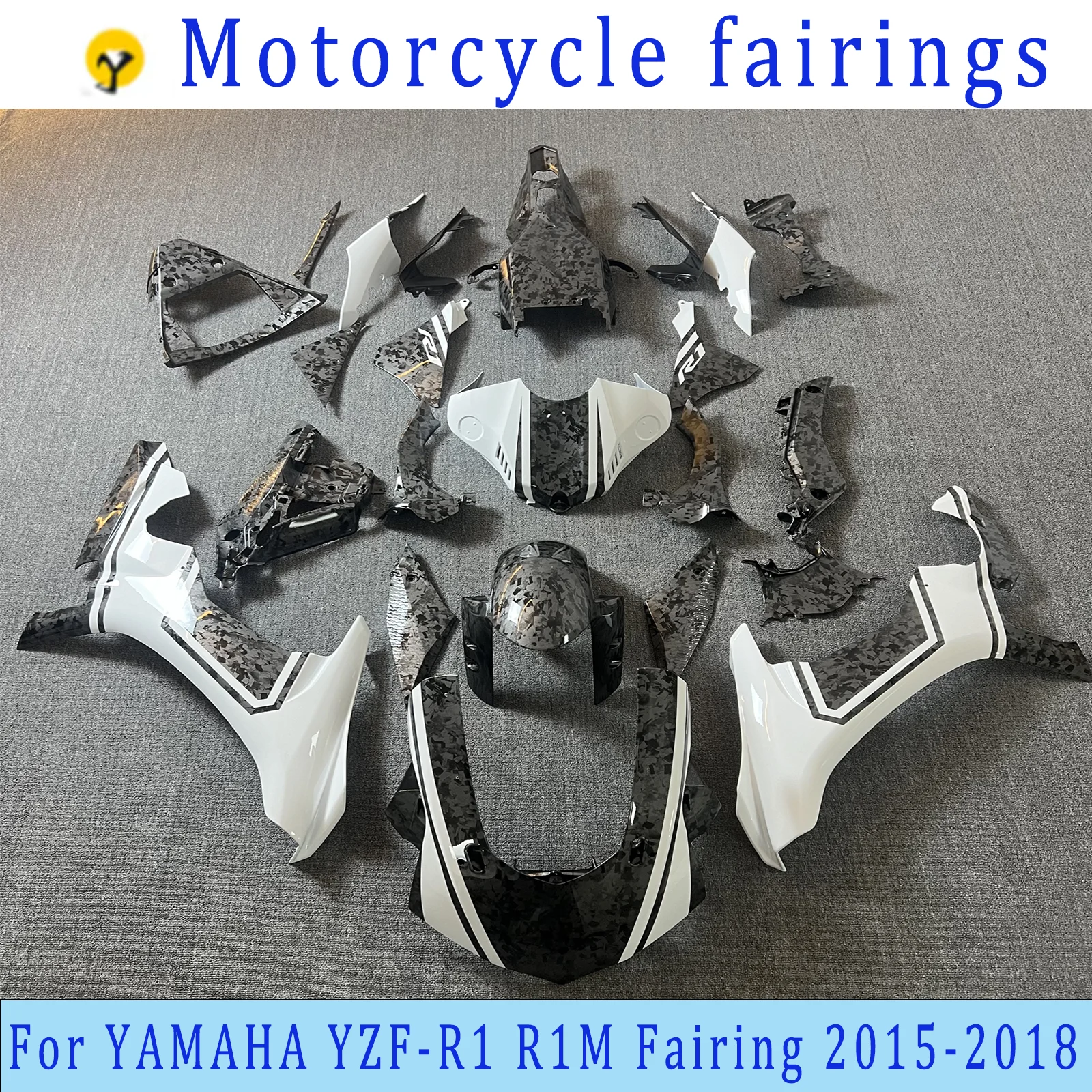 

Motorcycle Fairing Kit， For Yamaha YZF R1 2015 2016 2017 2018 YZF-R1 Full Fairing Painted Body Brand New ABS