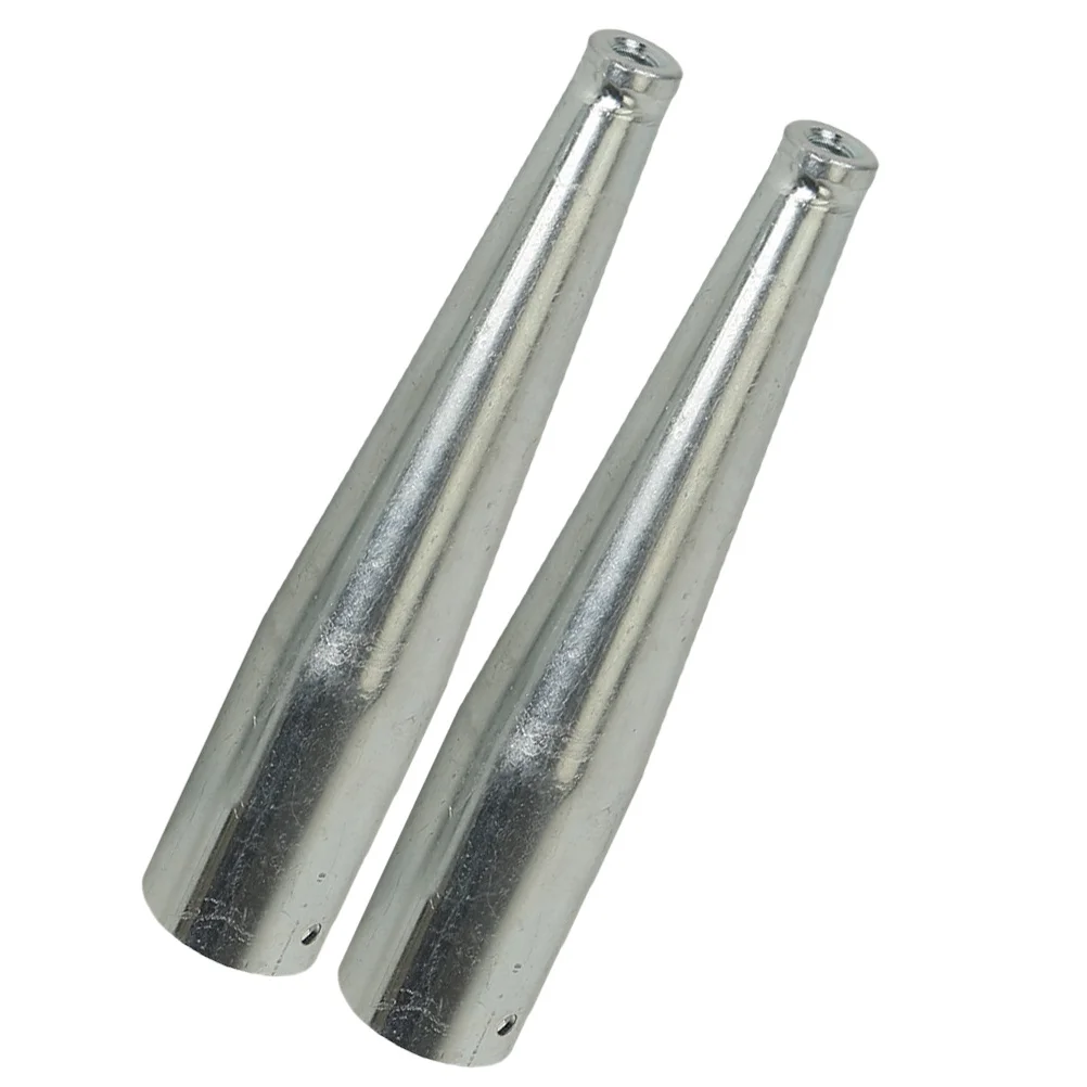 2 قطعة محول شوكة الأسماك موصل معدني لأدوات الحدائق استبدال مجرفة مجرفة أشعل النار مقبض اتصال أنبوب البستنة الملحقات #2