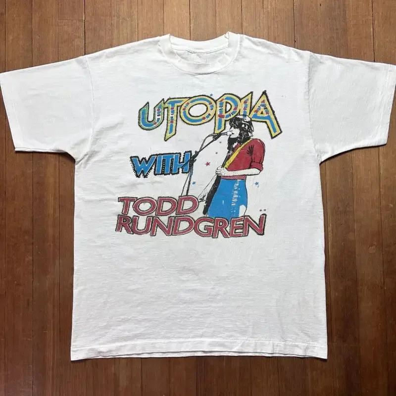 Todd Rundgren Live On Stage White T Shirt Cotton Al Size