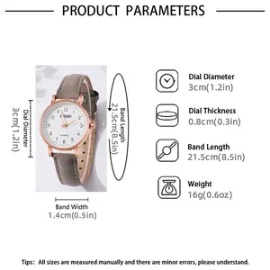 Đồng hồ đeo mạch da tương tự màu trắng sang trọng cho phụ nữ, thiết kế bướm, bông tai vòng tay, dán, thạch anh, quà tặng, thời trang, 6PCS 8 Đồng hồ bán hàng chính màu trắng - 5