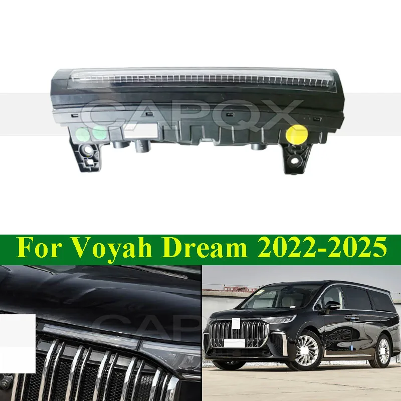 CAPQX LED Daytime Running Light DRL For Voyah Dream 2022-2025 Front Bumper Head Light Head Lamp Daylight DRL Frotn Turn Light