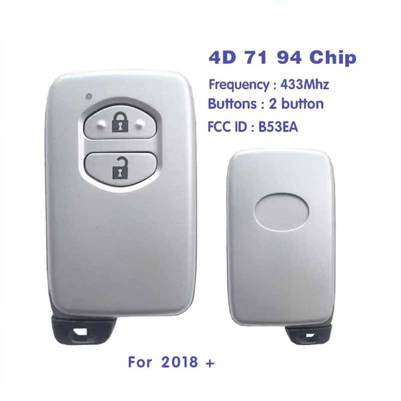NEW HOT In Stock-Smart Remote Car Key Smart Car Key B53EAA433 For Toyota LAND CRUISER 2008+