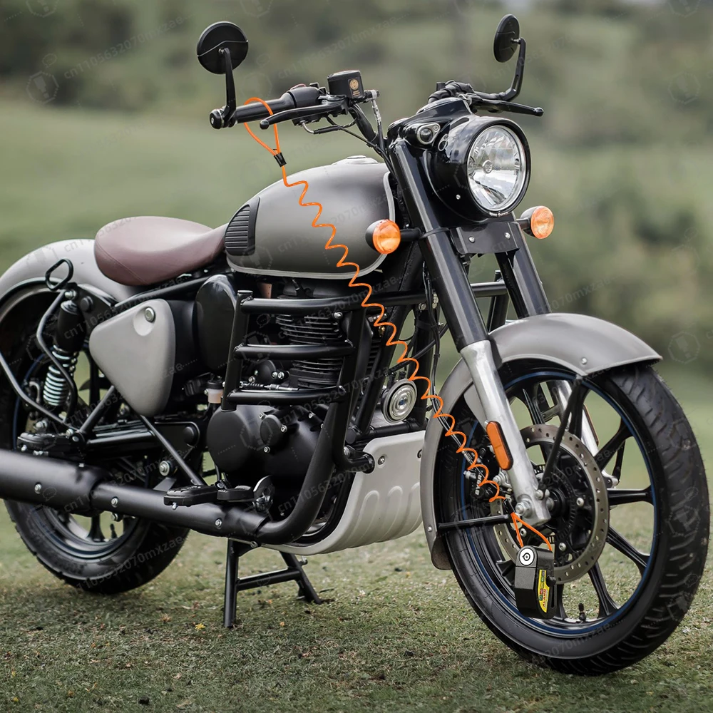 Motorcycle bicycle roulette alarm disc brake lock waterproof anti-theft scooter alarm lock 110db loud bicycle lock alarm