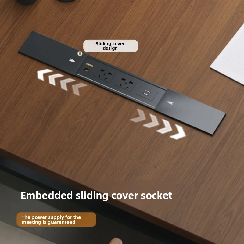 반원형 회의 테이블 고급스러운 고급 협상 교육용 테이블 다기능 대형 사무용 가구