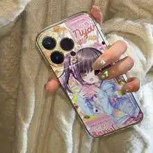 Cute Anime Girl Phone Case For IPhone 17e 17 16e 16 15 14 13 12 11 Mini Air Pro Max X XR XSMax Plus Transparent Soft Back Cover