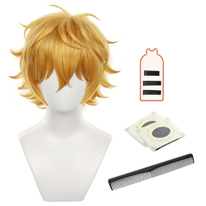 HOLOUN Wind Breaker Anime Akihiko Nirei Cosplay Wig Rose Net Synthetic Fiber Adjustable Size Halloween Gift