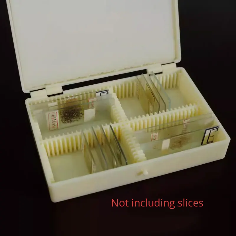 Universal Plastic Microscope Slide Box Microscopio Slides Slice Storage Case