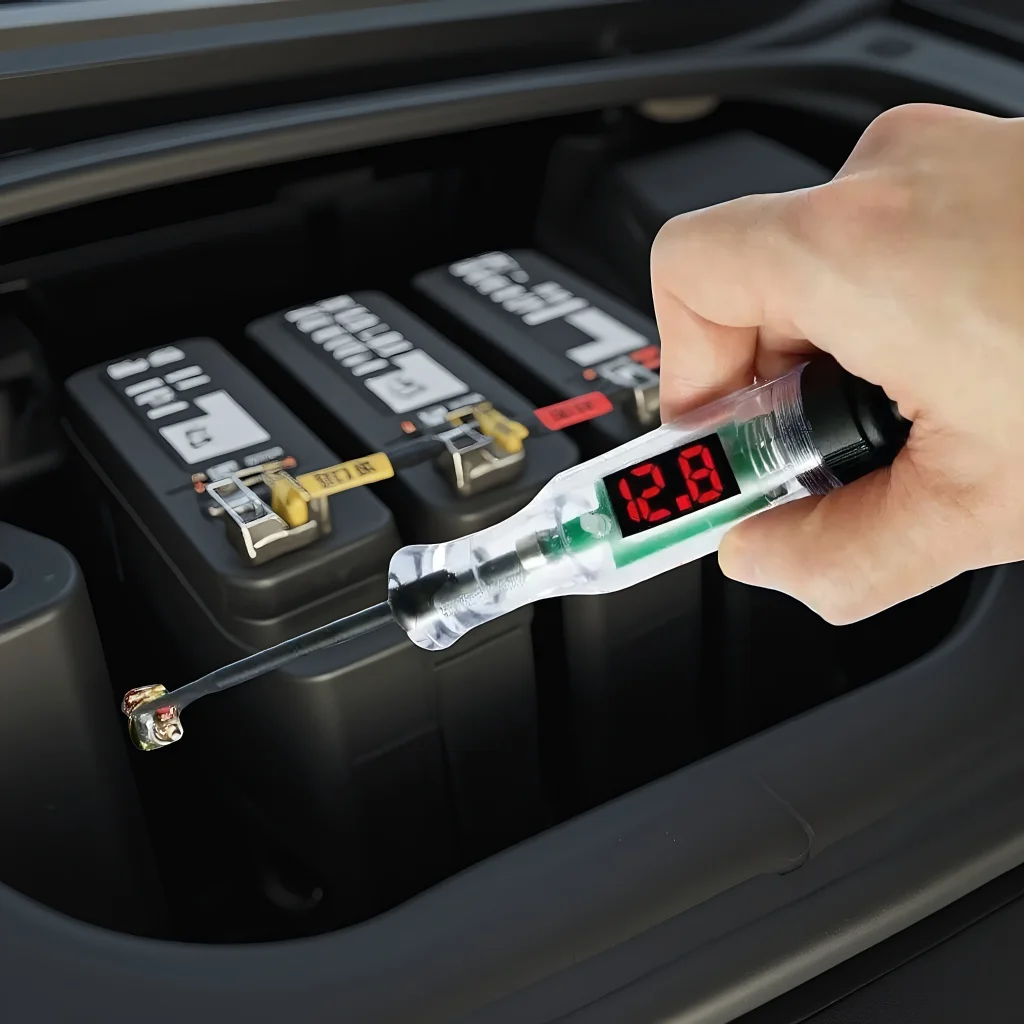 

6 В 12 В 24 В постоянного тока тестер цепей напряжения для автомобиля грузовика-цифровой дисплей длинный зонд ручка световой диагностический инструмент