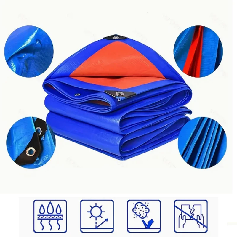 

Tarps Outdoor Tarp Cover Thick Polyethylene For Emergency Rain or Sun Roof Patio Furniture Firewood Awning