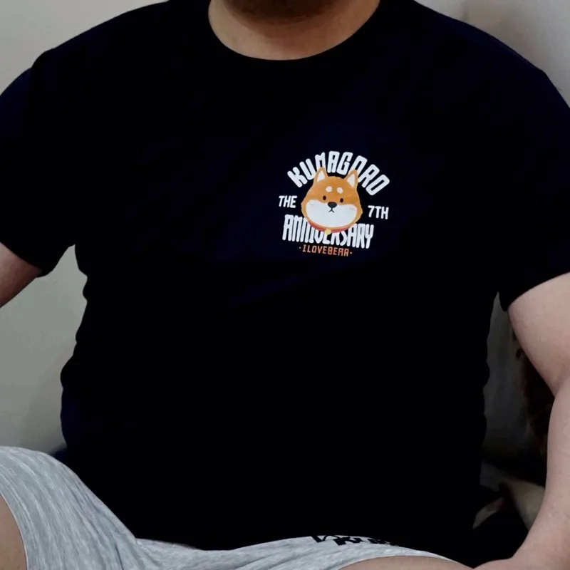 限定版kumagoro男性かわいいクマtシャツ、カジュアルカスタムtシャツ、ぼろクマ綿oネック半袖tシャツ、m〜xxxl