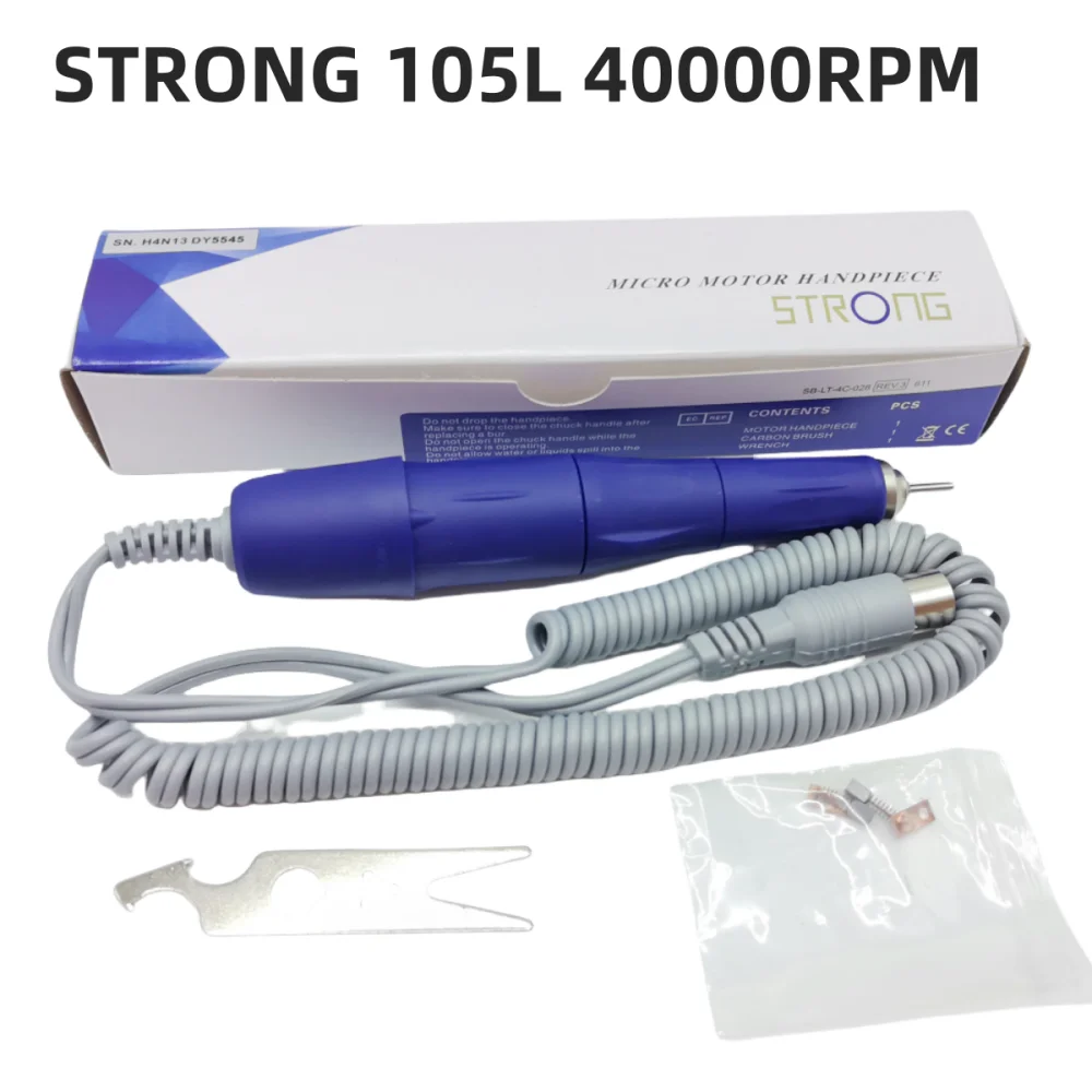 Caneta de broca 40k sde h200, peça de mão forte 105l para maratona forte 210 90 207b, máquina de manicure e pedicure, ferramentas para manicure e pedicure