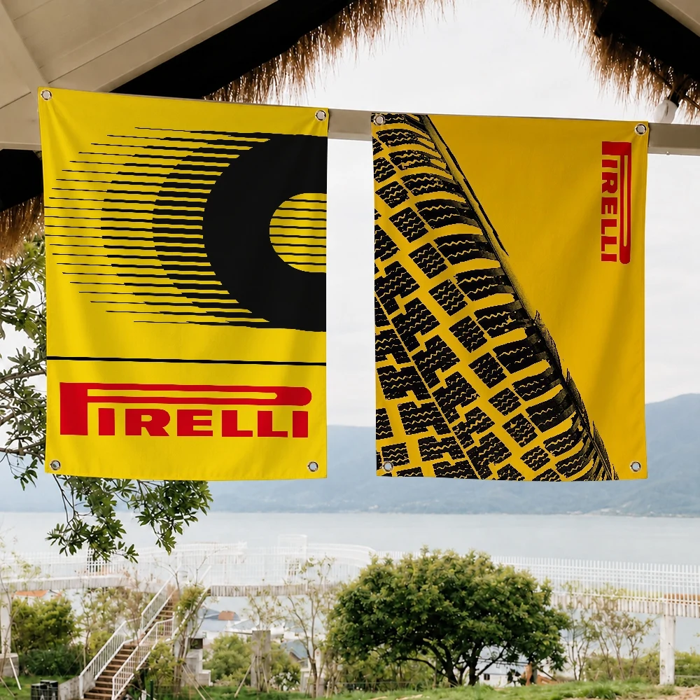 Bandera Decorativa de la Marca de Neumáticos Pirelli, para Exteriores, Picnic, Fiesta, Arte, Decoración para el Hogar, Camping, Fiesta