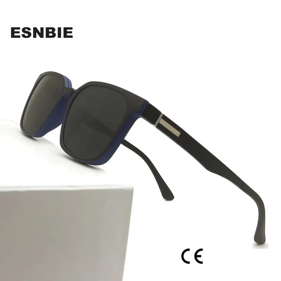 2 In 1 Mangetic Clip On Glasses Frame Optical Men Polarized Sunglasses Uv400 Myopia Degree Prescription Eyeglasses Women TR90