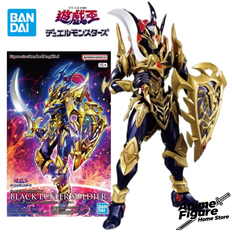 

100% оригинал в наличии Bandai Yu-Gi-Oh, черный блеск, солдат, персонаж аниме, подвижная сборка, модель, украшения, коллекция подарков