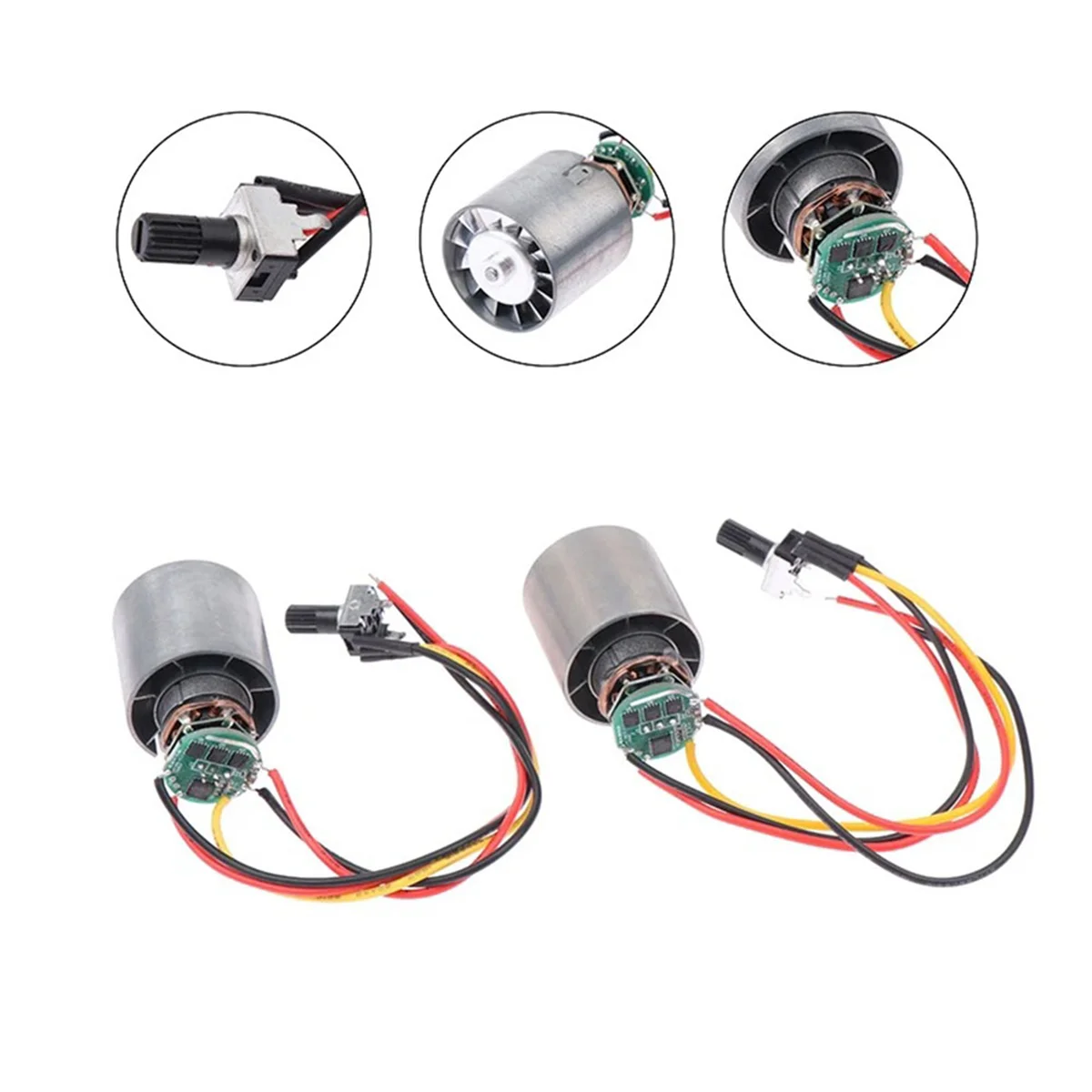 Mini Brushless Motor DC 7-24V 100000RPM High Speed CNC Aluminum Alloy Impeller Ducted Fan Stepless Speed Regulation