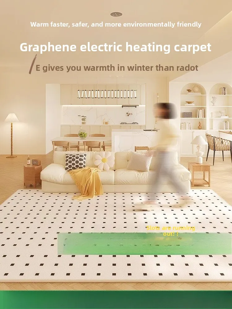 

Warm graphene carbon crystal floor heating mat Heated floor Geothermal mat Heated electric carpet Yoga mat Household
