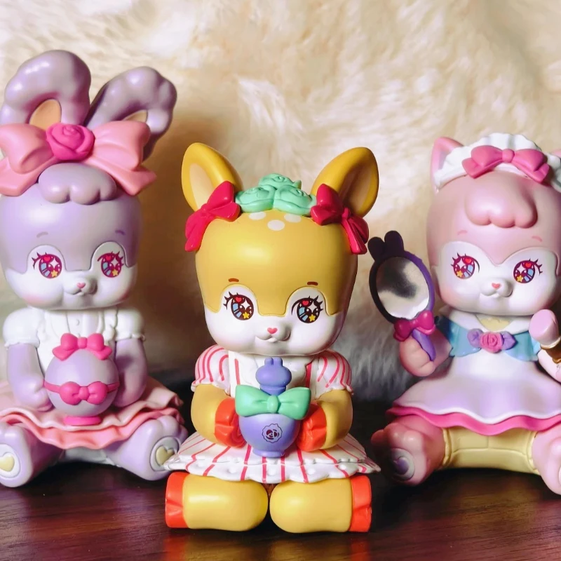 FUWA FUWA Glamour Cutie Series Blind Box Kawaii Bunny Showa Retro Style Doll Figure Makeup Rabbit Y2K Pink Aesthetic Design view 3