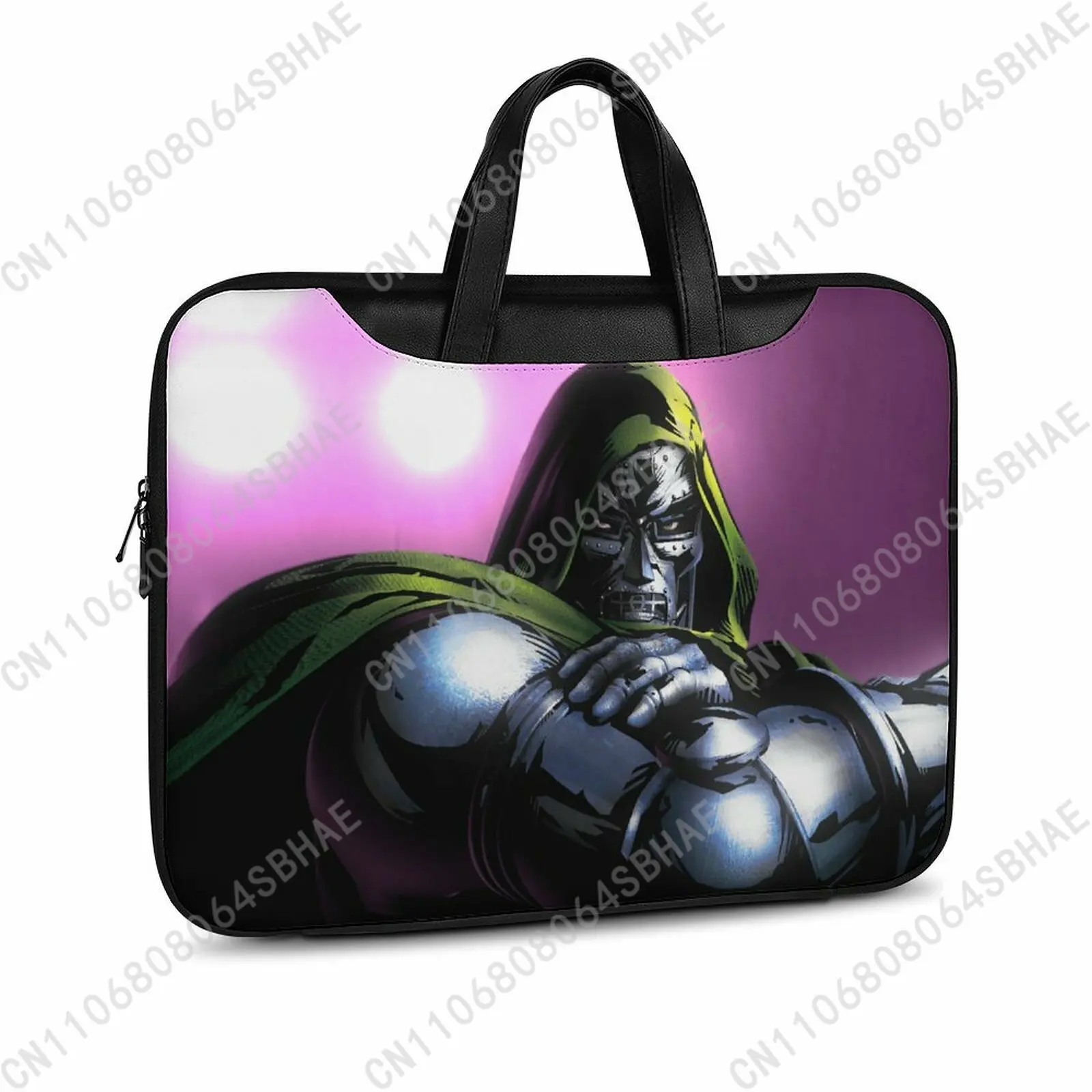 

Кожаный портфель Marvel Doctor Doom на заказ, унисекс, для ноутбука, деловой, ретро, из натуральной кожи, для косплея