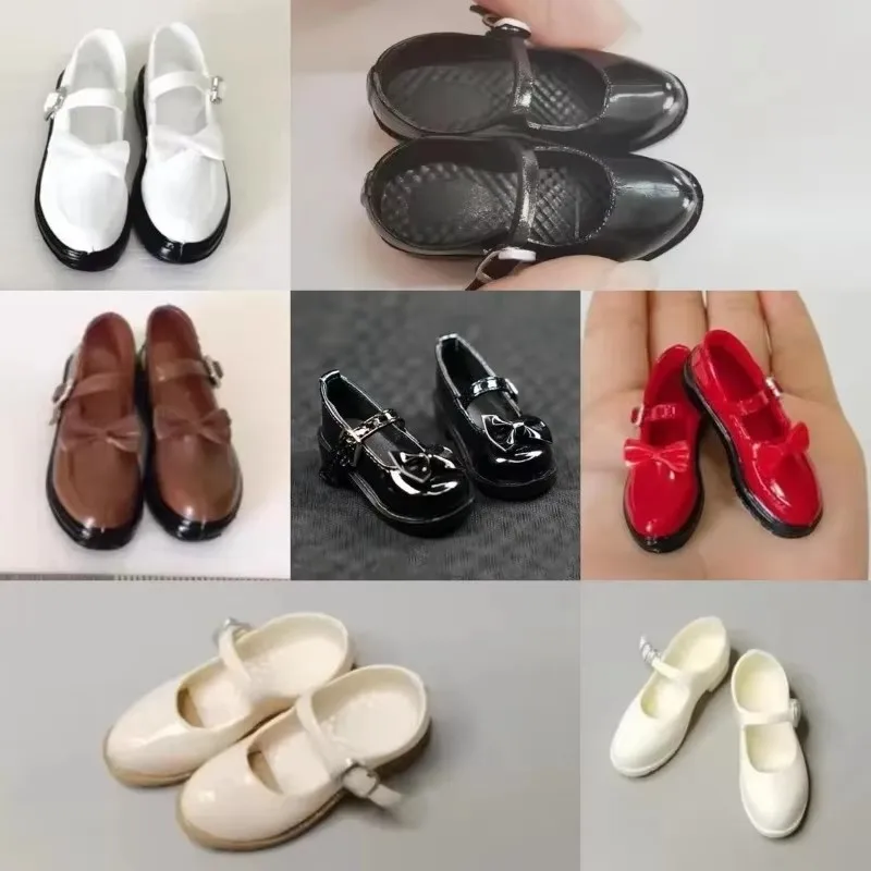 

1/6 Scale Classic Black High Heels Hollow Student Princess Pointed Toe Sandals Jk Shoes Model for 12" Female Soldier Body