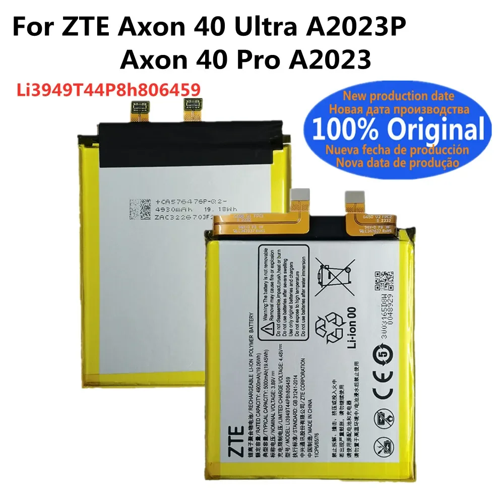 5000mAh Original Battery Li3949T44P8h806459 For ZTE Axon 40 Pro A2023 /Axon 40 Ultra A2023P High Quality Phone Batteries