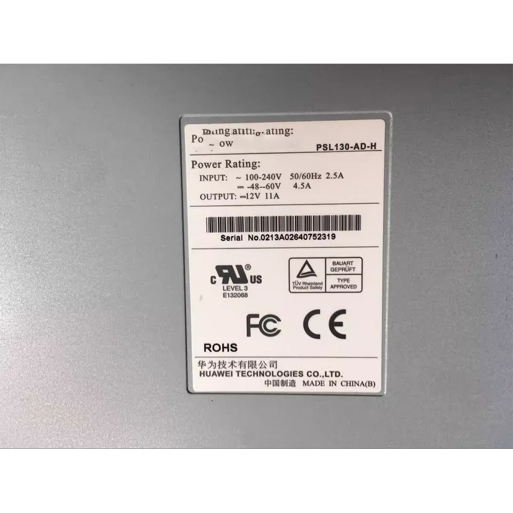 وحدة طاقة الاتصالات لهواوي PSL130-AD-H S5624P S5648P تم اختبارها بالكامل