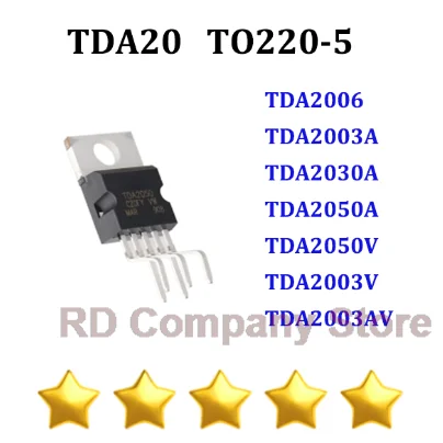 50PCS TDA2006 TDA2003A TDA2030A TDA2050A TDA2050V TDA2003V TDA2003AV TO-220-5 New original IC Chip