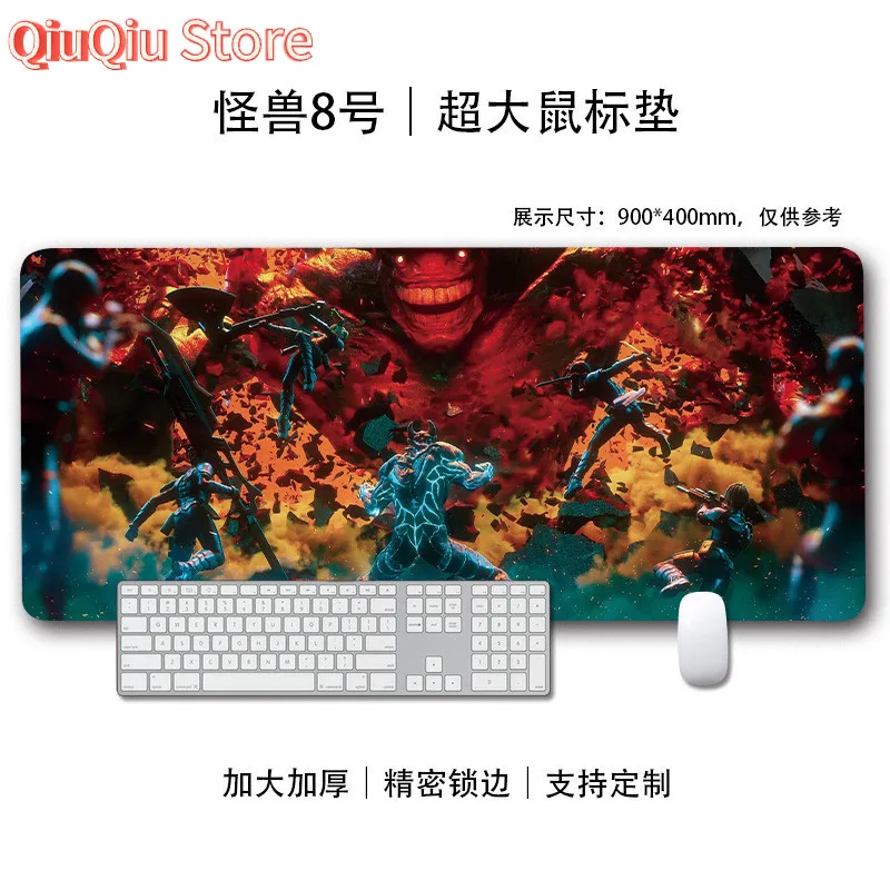 Anime Monster No. 8 Miếng Lót Chuột Quá Khổ Miếng Lót Bàn Chống Bụi Bẩn Miếng Lót Bàn Phím Chống Trơn Trượt