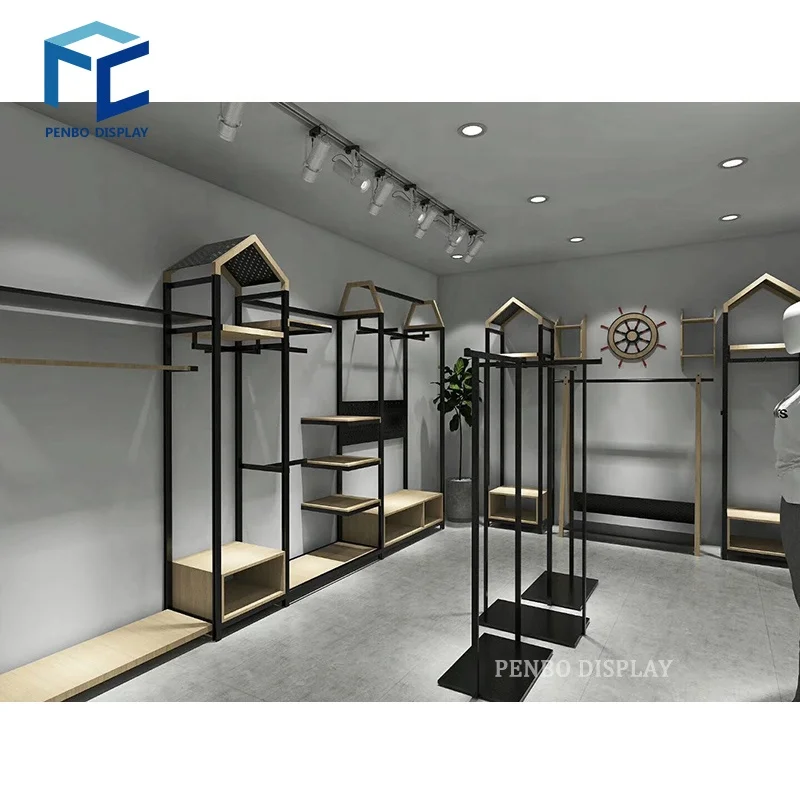 custom.Custom Stainless Steel Cloth Store Display Design Man Clothes Display Racks Metal Retail Men's Wear Shop Clothing Rack