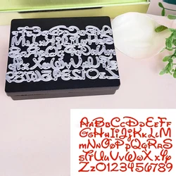 New English Alphabet and Arabic Numerals Metal Cutting Dies For Cut Paper Making Words Greeting Card Scrapbooking