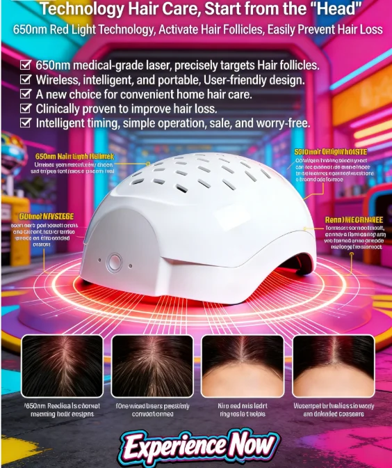 

Профессиональный лазерный шлем для роста волос COZING-C300, 6750 мВт, 300 диодов, 650 нм, 660 нм, светотерапия для лечения алопеции, для более густых и сильных волос