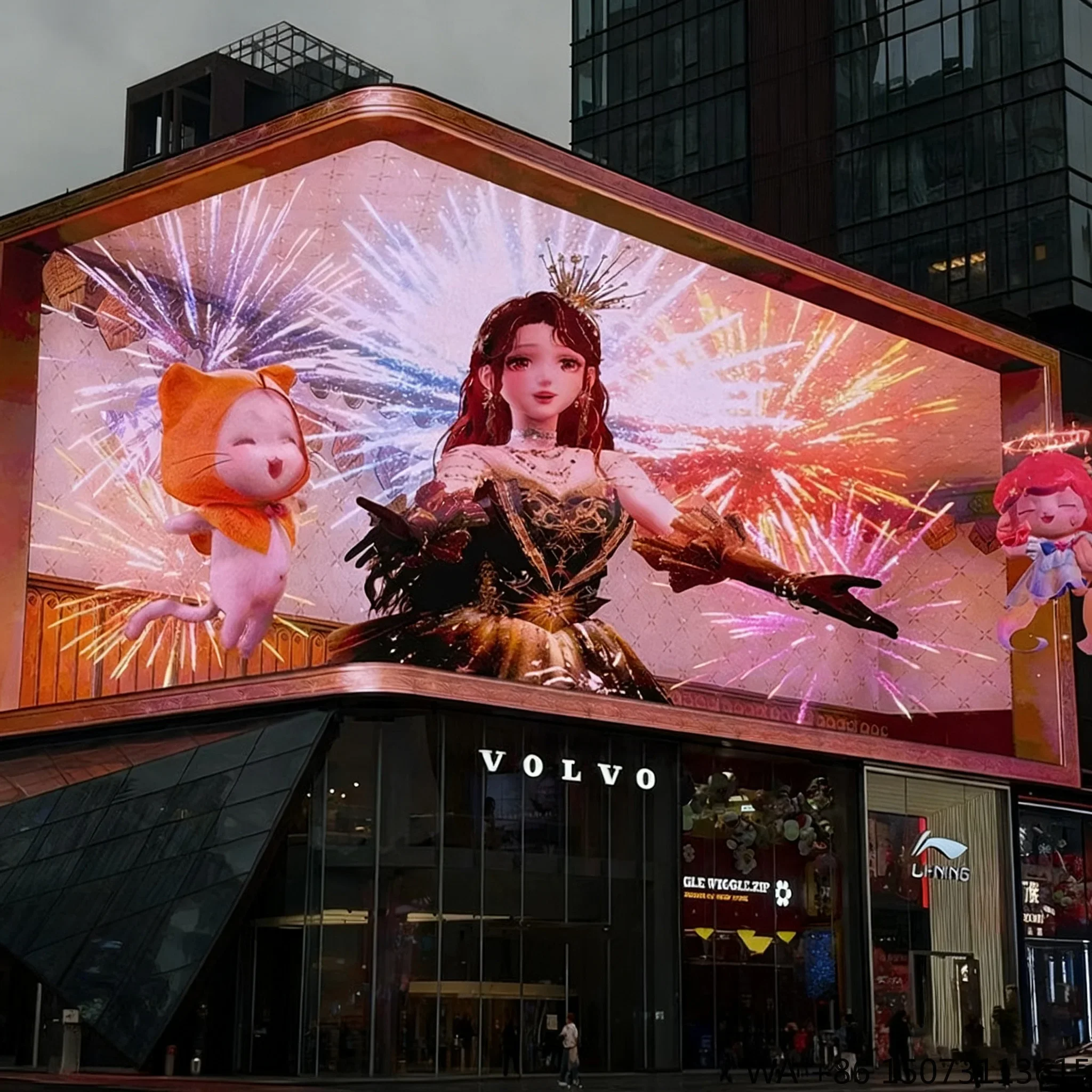 

Гигантский уличный водонепроницаемый 3D LED видеоэкран-билборд с эффектом объемного изображения без очков