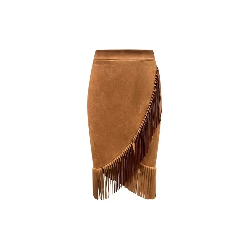 

Европейская и американская модная ретро-юбка с бахромой. Элегантное асимметричное платье с бахромой для женщин от AliExpress.