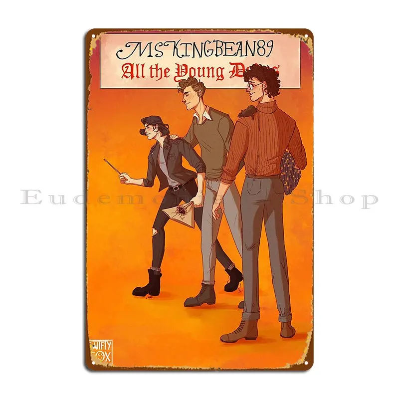 All The Young Dudes Wolfstar Metal Plaque Poster Party Pub Wall Custom Wall Cave Printing Tin Sign Poster