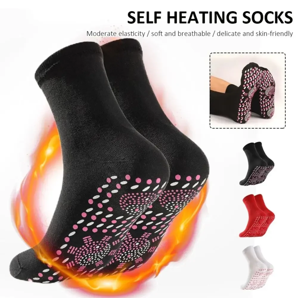 Magnetic Socks Unisex Self-Heating Health Care Socks Tourmaline Magnetic Therapy Comfortable and Breathable Foot Massager Warm